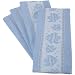 DII Coastal Tropical Fish Pastel Blue Jacquard Dishtowel, Set of 4