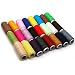 HM 24 Assorted Spools Polyester Sewing Thread Full Size, 200 Yds Per Unit