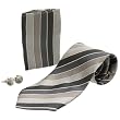 Microfiber X-Long Tie, Hanky, and Cufflink Set