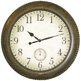 Infinity Instruments The Tudor Verdigris - Antique Gold Finish Resin Wall Clock