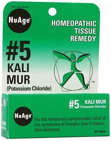 NuAge, 5 Kali Mur (Potassium Chloride), 125 Tablets by NuAge Laboratories