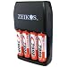 Zeikos ZE-SC2900 Charger with 4AA 2900mAh Batteries