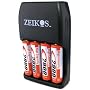 Zeikos ZE-SC2900 Charger with 4AA 2900mAh Batteries