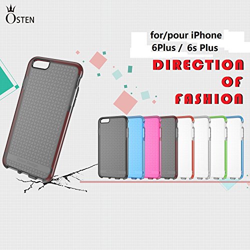 iPhone 6 Plus Case, iPhone 6S Plus Case, Osten Design Cell Phone Cover Case Slim Sturdy Bumper TPU Rubber Soft Scratch Resist Protection Hybrid Cover Perfect Fit iPhone 6 Plus/6S Plus (Clear Blue)
