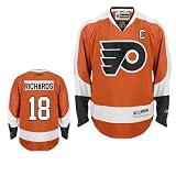 RICHARDS # 18 Philadelphia Flyers RBK Premier Third NHL Hockey Jersey by Reebok (Third NHLPA Certified Custom Sewn Authentic Twill)