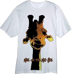 Walk on the Wild Side silly Giraffe graphic Novelty T Shirt