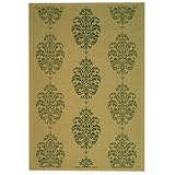 IMAGE OF Safavieh Courtyard Collection CY2720-1E01 Natural and Olive Indoor/ Outdoor Area Rug, 2-Feet by 3-Feet 7-Inch