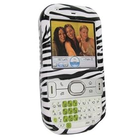 PCMICROSTORE Brand Palm Centro 690 Zebra Design Snap-On Case Cover with Removable Swivel Belt Clip