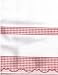 100% Cotton Madagascar Red Kitchen Towel Cross Stitch