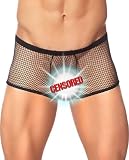 Mens Black See Thru Briefs Underwear- Medium
