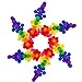 EMIDO 90 Pieces Eight colors Interlocking Plastic Brain Flakes Clip Connect | Diameter 1.45 inches | Reusable Bag Packing | Safety, Non-Toxic, No Smell of Materials Made From