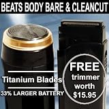 Hair eRazor Double Set--ALWAYS new and SEALED--never refurbished--Pubic/body shaver for him or her with FREE trimmer!