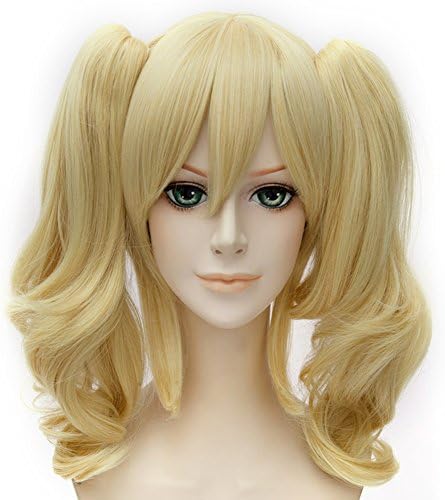 Ecvtop Fancy Dress Lolita Cosplay Wigs With Ponytails ,Blonde