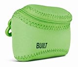 BUILT E-SSC-LIM Soft Shell Neoprene Compact Camera Case, Lime Green