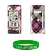 Diagonal Pink Check Design Snap On Hard Case for LG enV Touch VX11000 Phone, Verizon Wireless