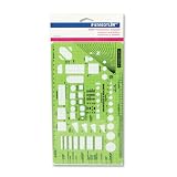 Staedtler Template, Architect and Builder, 9.25 x 5.25 Inches, Scale 0.25 = 1, Green (977125)