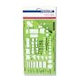 Staedtler Template, Architect and Builder, 9.25 x 5.25 Inches, Scale 0.25 = 1, Green (977125)