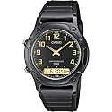 Casio Men's Analogue Digital Watch AW-49H-1BVEF with Resin Combi Strap