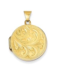 Paisley Scroll Locket in 14K Gold