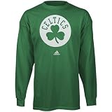 adidas Boston Celtics Youth Green Primary Logo Long Sleeve T-shirt