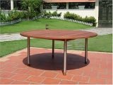 INOX 70 &acute; Round Dining Table - B001G5947S