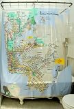 New York City Subway Map Shower Curtain