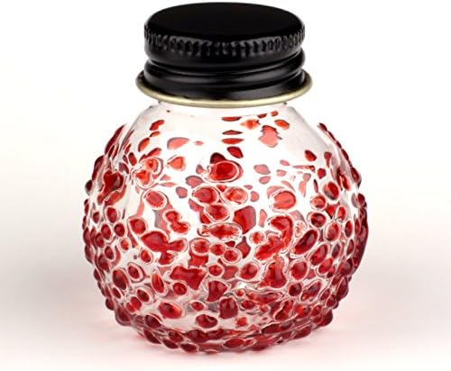 Blown Glass Screwcap Bottle - Red