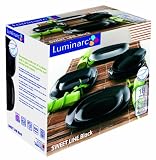 Luminarc - 9228002 - Service Assiettes - 18 Pièces - Sweet Line Noir