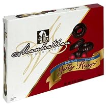 Manhattan Chocoloates, Jelly Rings - Gift Box, 9-Ounce (Pack of 12)