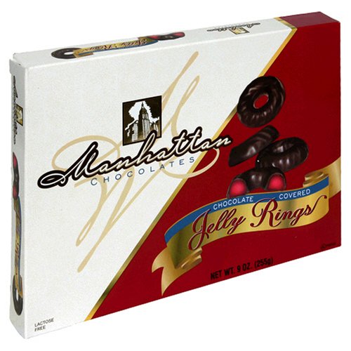 Manhattan Chocoloates, Jelly Rings - Gift Box, 9-Ounce (Pack of 12)