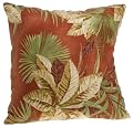 Throw Pillow, Olive, Brick, Floral