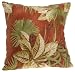 Throw Pillow, Olive, Brick, Floral