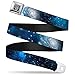 Buckle-Down Seatbelt Belt - Galaxy Blues/Blues - 1.5