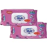 ピジョン　トイレに流せるパッと　おしりふき　72枚入X2個パック「5点セット」