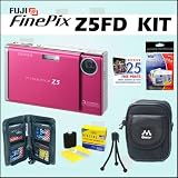 Fuji Finepix Z5fd 6.3MP Digital Camera (Wine Red) with Accessory Kit