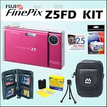 Fuji Finepix Z5fd 6.3MP Digital Camera (Wine Red) with Accessory Kit