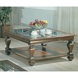 Espresso Square Cocktail Table (Espresso) (20"H x 40"W x 40"D)