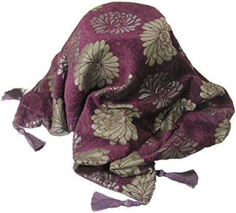 LUXURIOUS TASSELED CHENILLE FLORAL SOFA BED THROW BLANKET SPARKLY PURPLE SILVER 145X180