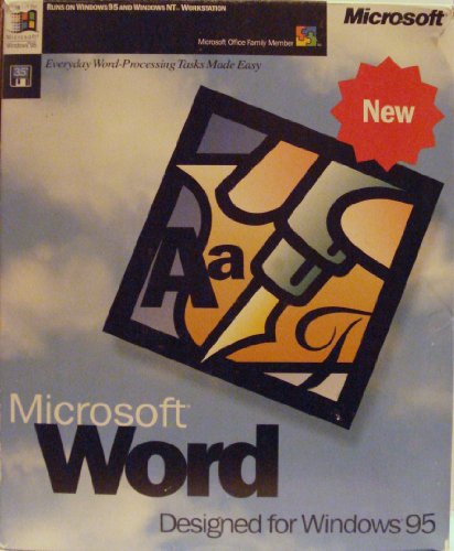 Best Price Microsoft Word Designed for Windows 95