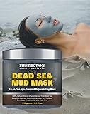 100% Natural Mineral-Infused Dead Sea Mud Mask 8.8 oz for Facial Treatment, Skin Cleanser, Pore Reducer, Anti Aging Mask, Acne Treatment, Blackhead Remover, Cellulite Treatment & Natural Moisturizer