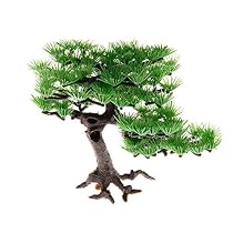 Delight eShop Artificial Plants Plastic Pine Aquarium Fish Tank Accessories Bonsai Decoration
