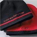 Corvette C6 Reversible Red and Black Knit Cap