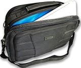USA Gear Tough Shell Carrying Case for HP NetBooks: Compaq Mini CQ10 series, HP Mini 210 series, HP Mini 210 HD and more - Holds your ac adapter, spare batteries, cds, mouse, and other accessories (Player not included)