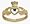 Ladies 10 Karat Yellow Gold Emerald Claddagh Ring - 6.25