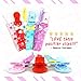 Premium Pacifier Clip Girl 3Pk Bundle - Bonus 12 Milestone Stickers, Silicone Soothie Teether & Teething eBook - 2 Sided Binky Holder - Fits Mam, Nuk, Tommee Tippee, Bibs & Toys-Best Baby Shower Gift