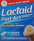 Lactaid Fast Act Lactase Enzyme Supplement Caplets, 32 Count