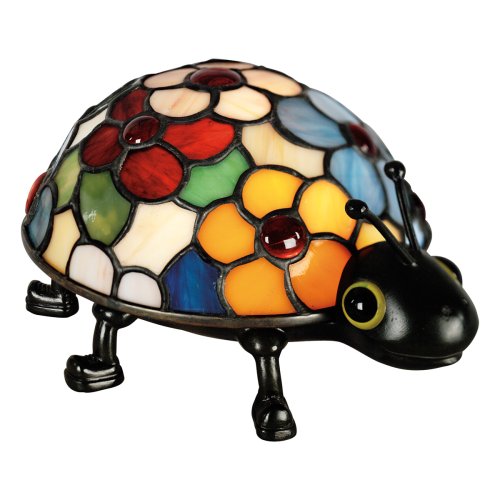 Quoizel Tiffany 1 Light Flowered Lady Bug Accent Lamp