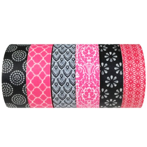 AllyDrew Japanese Washi Masking Tape Collection, Premium Value Pack - VPK7