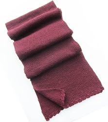 Handmade Featherweight Baby Alpaca Scarf Collection - Napa Wine (Long/crochet...