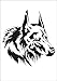 UMR-Design W-647 Wolf Textil- / wallstencil Size A4